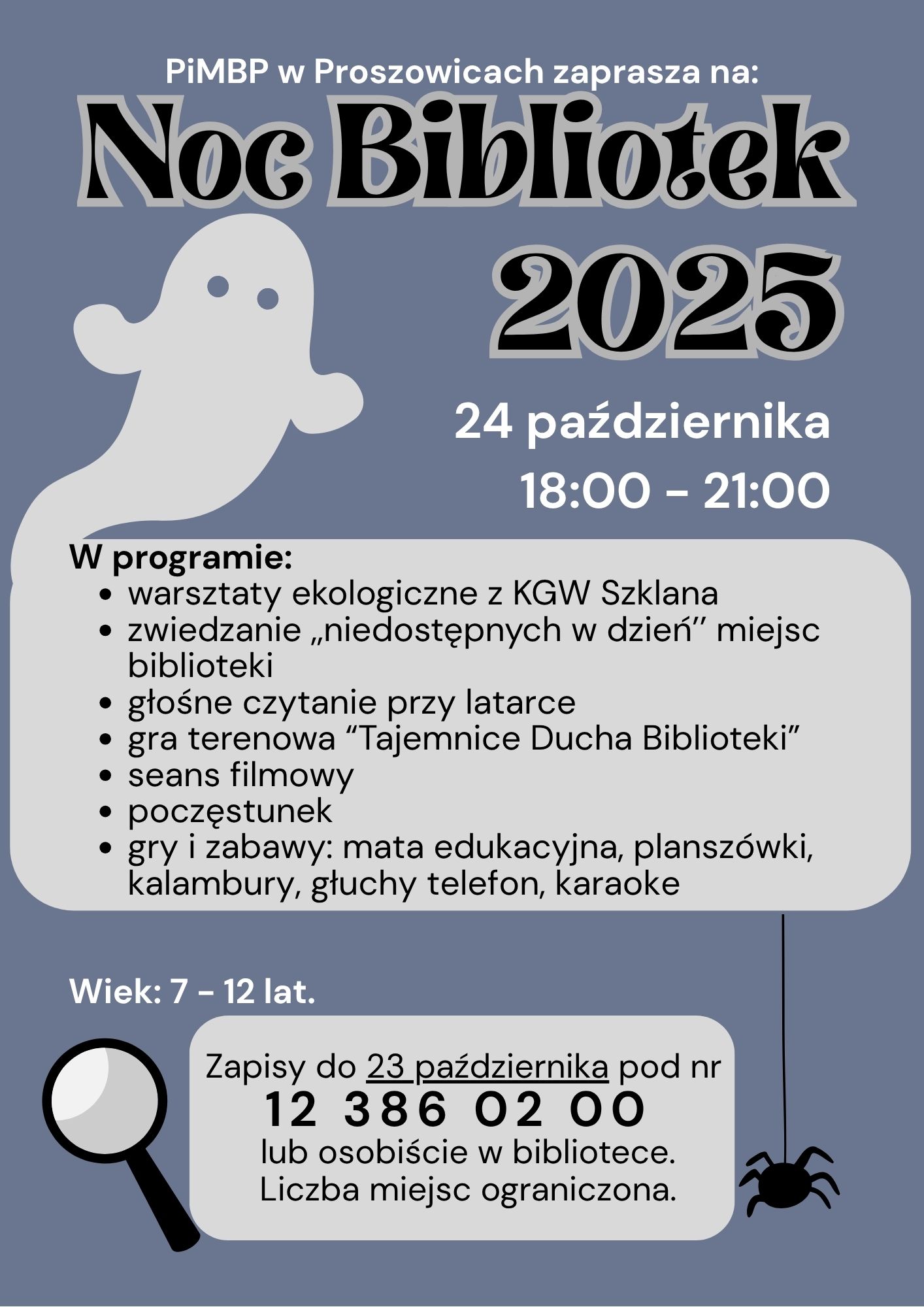 plakat nocy bibliotek